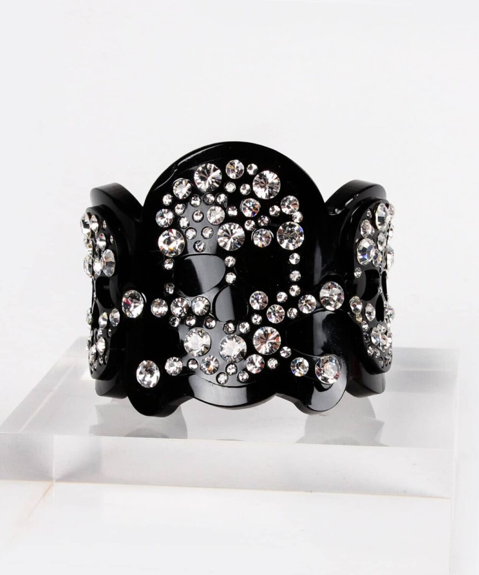 Funky Bling Swarovski Skull Cuff
