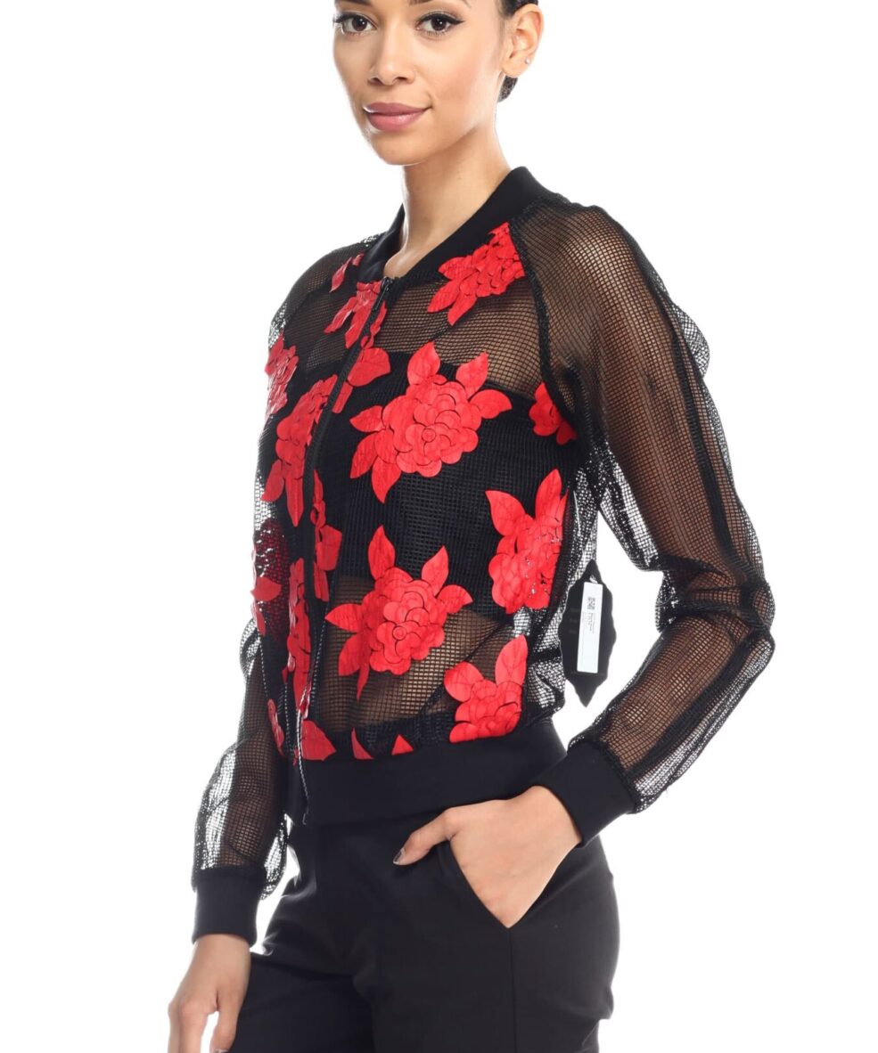 Alila Boutique Mesh bomber jacket