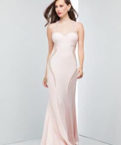 Alila Boutique Pink Satin Gown by Mignon