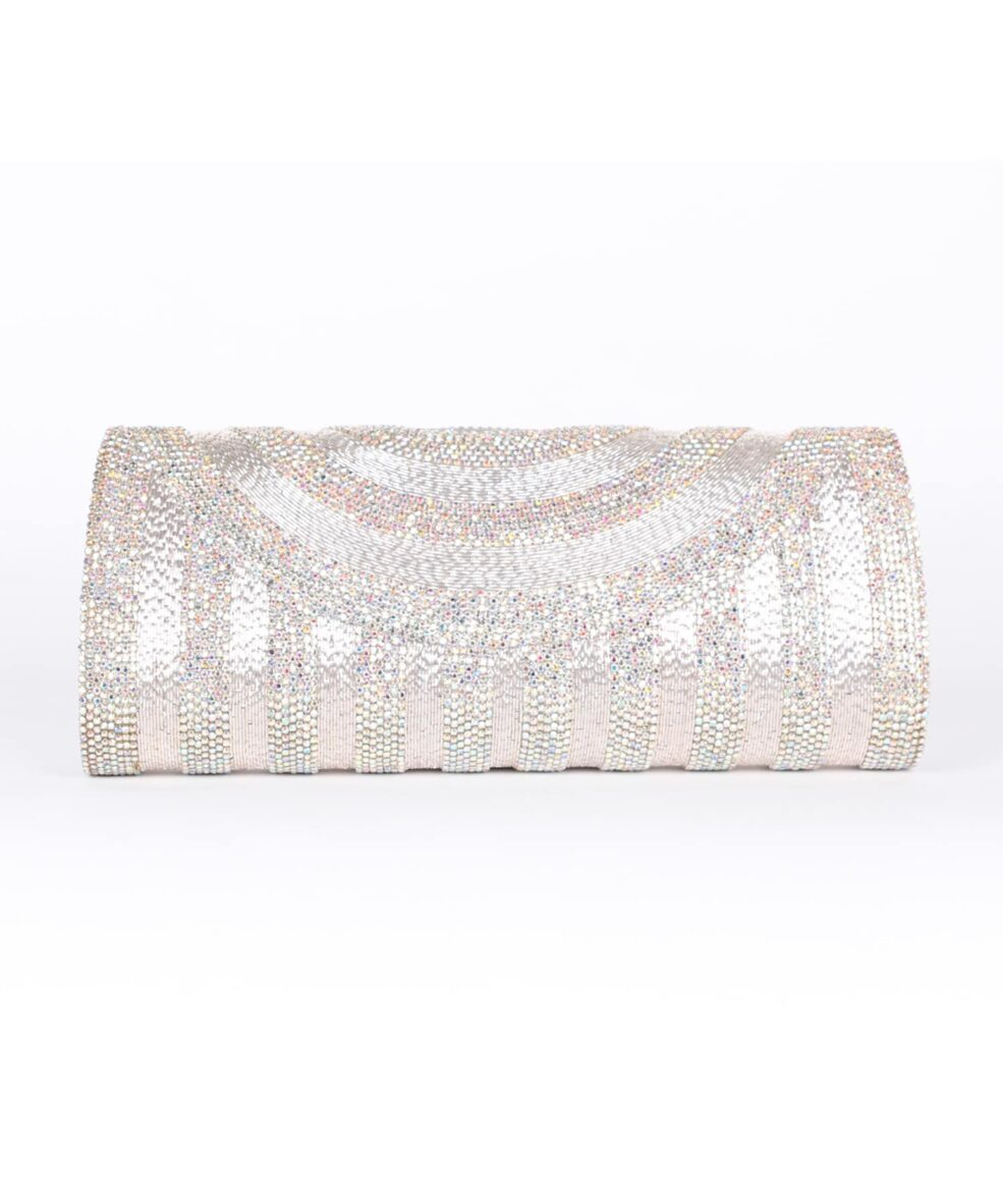 Alila Silver Crystal Clutch Bag