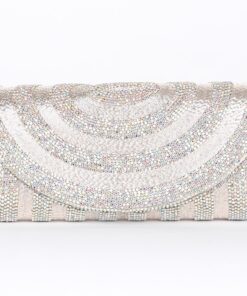 Alila Silver Crystal Clutch Bag