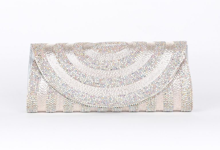 Alila Silver Crystal Clutch Bag