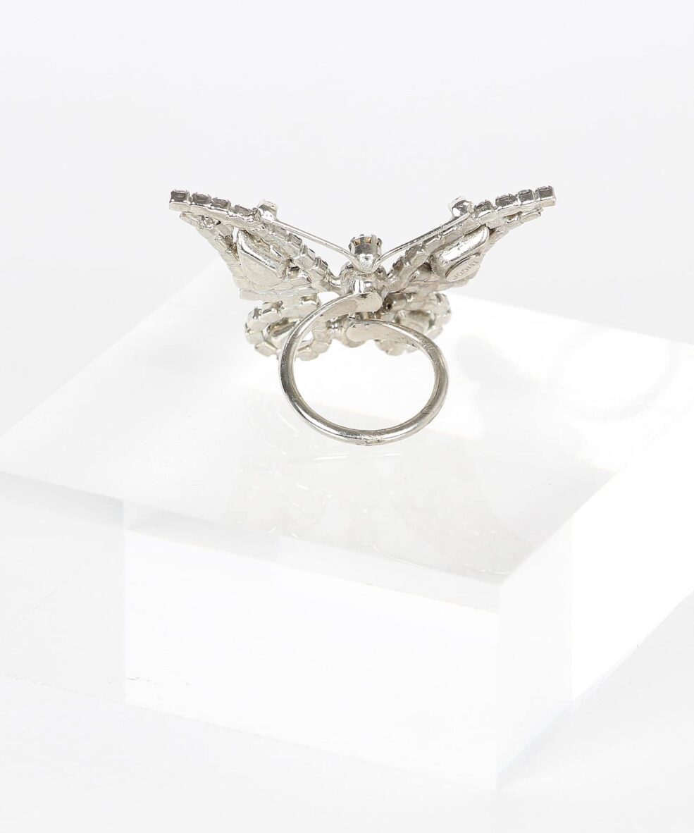 Alila Boutique Crystal Butterfly Ring