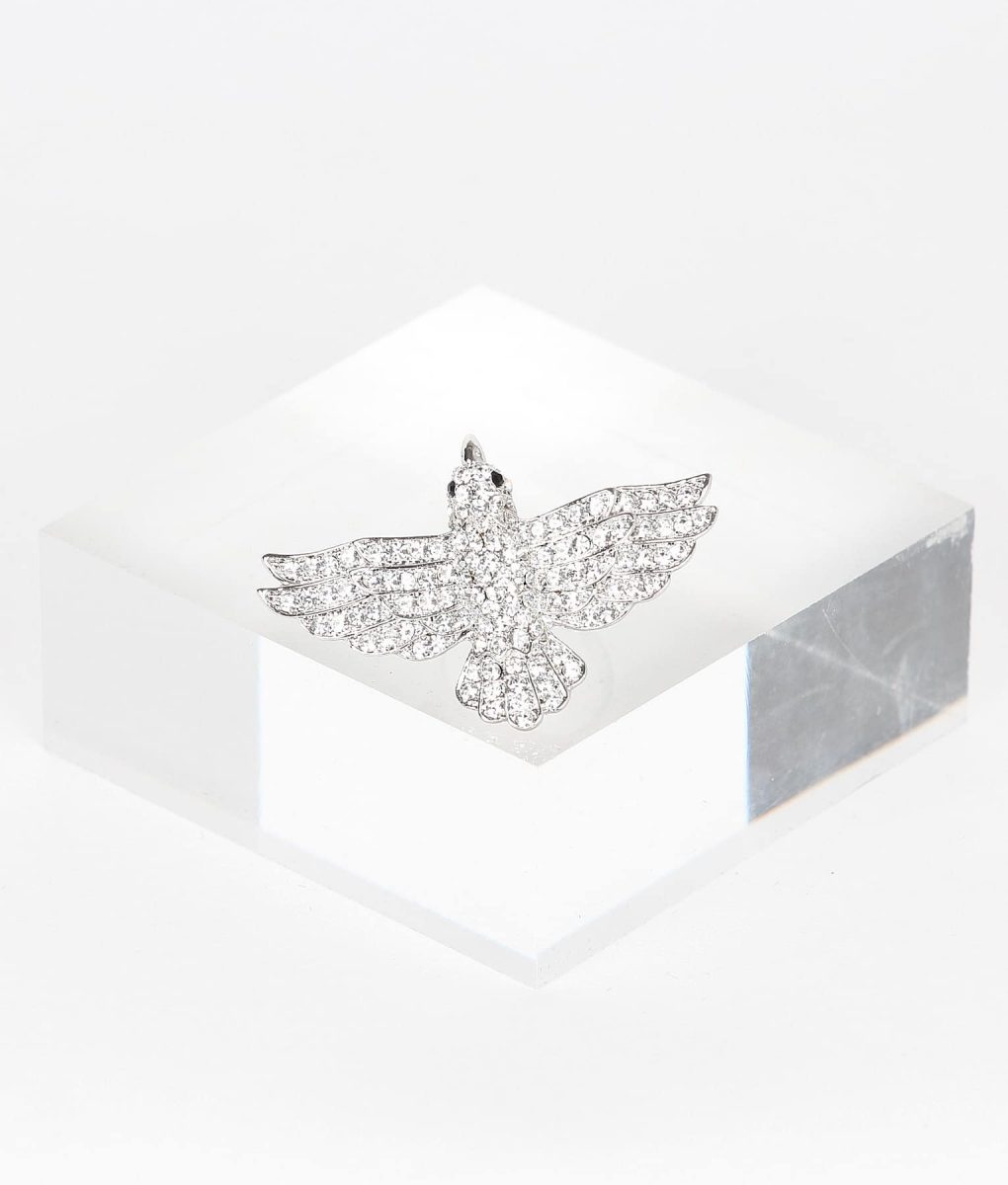 Alila Boutique Clear Crystal Bird Ring