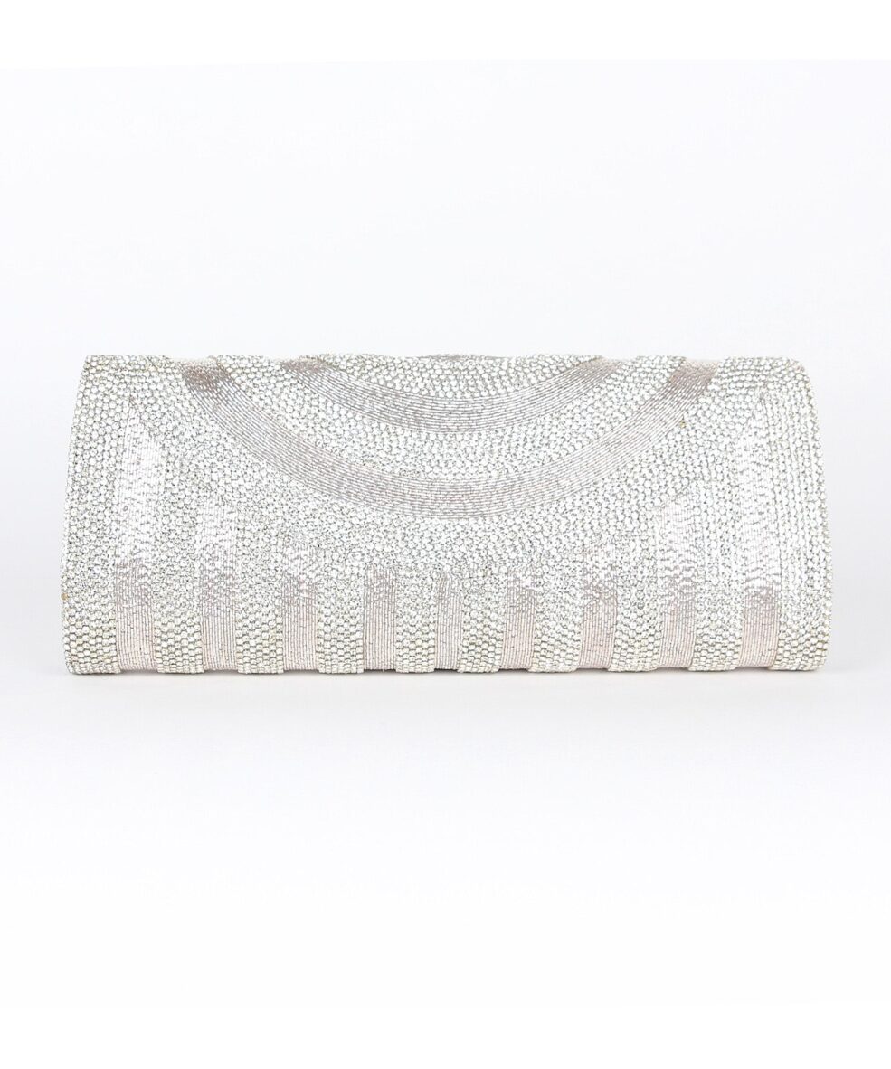 Alila Silver Crystal Clutch Bag