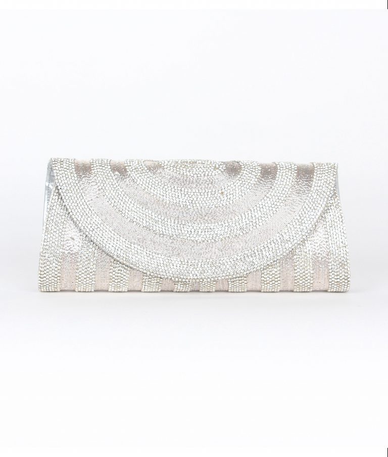 Alila Silver Crystal Clutch Bag
