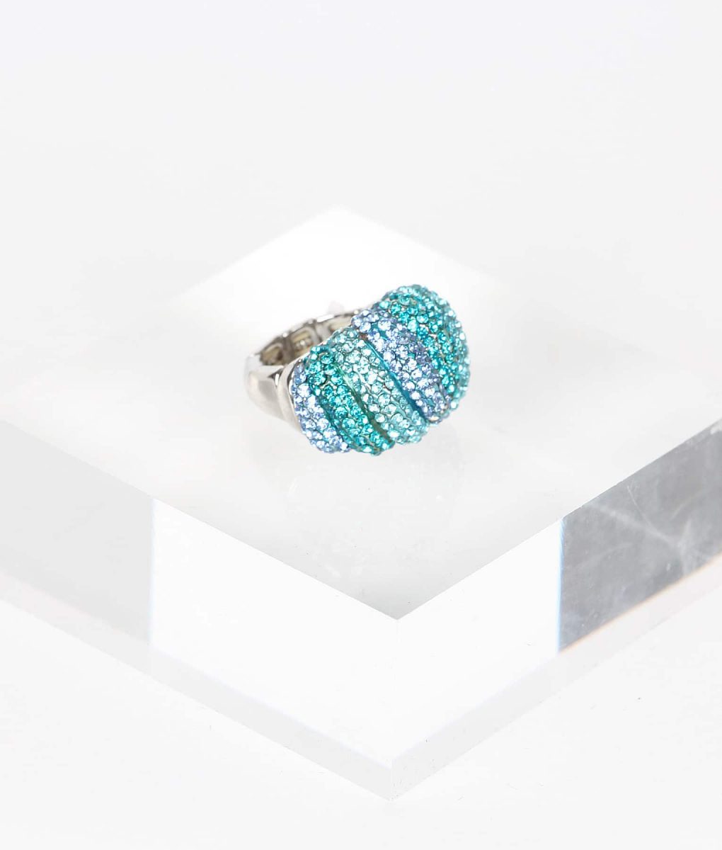 Alila Boutique Blue Tone Crystal Ring