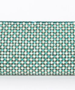 Alila Turquoise Crystal and Pearl Clutch