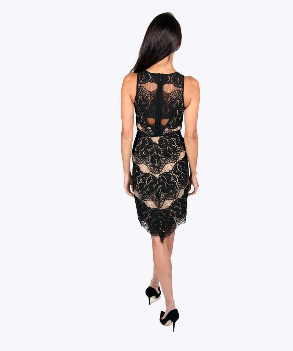 Alila Boutique Black Lace Dress.