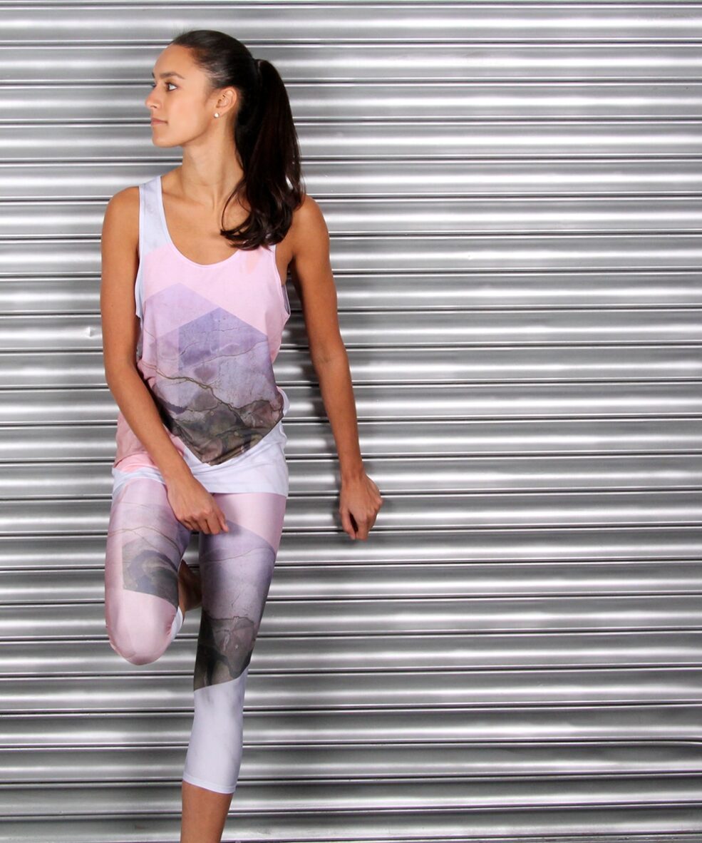 Alila Active Marble River Capri Leggings