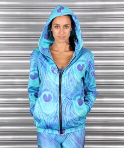 Alila Active Peacock Print Hoodie by Mr Gugu