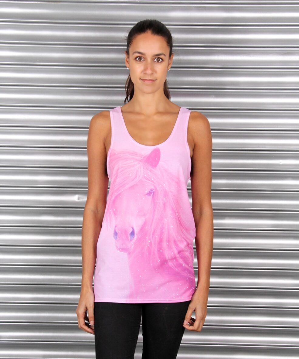 Alila Active Pink Horse Tank Top.