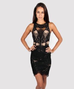 Alila Boutique Black Lace Dress