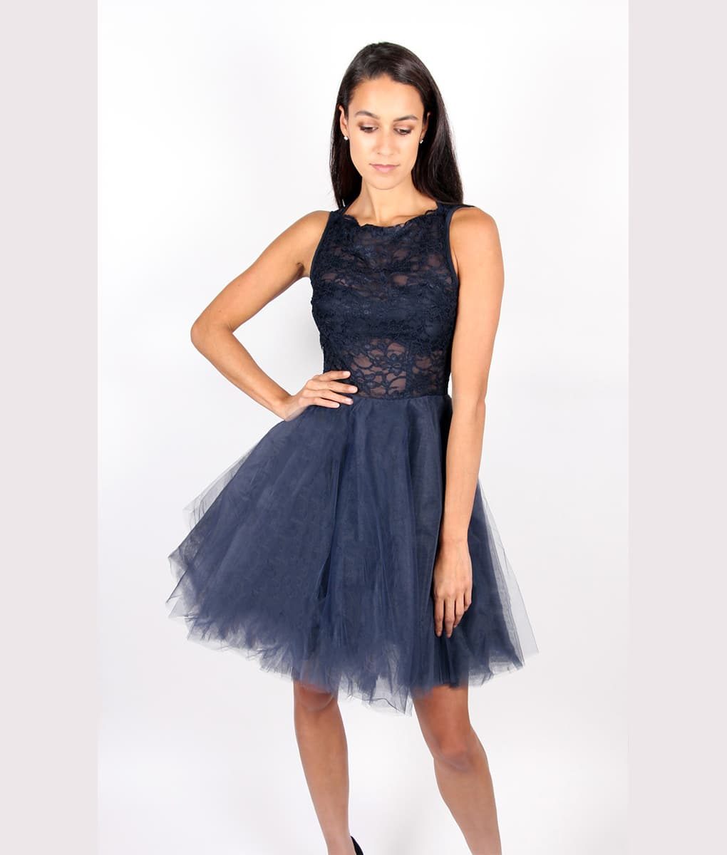 Jones & Jones Navy Lace Tutu Dress - Alila