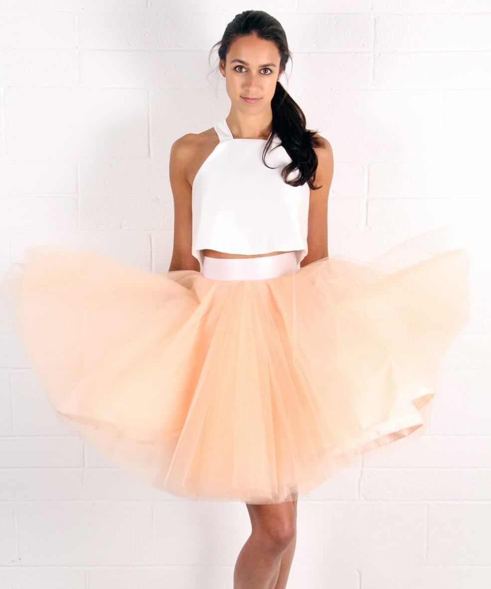 Alila Peach Tulle Tutu Skirt by Jones & Jones