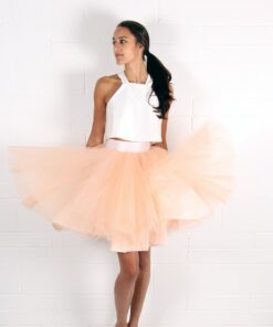 Alila Peach Tulle Tutu Skirt by Jones & Jones