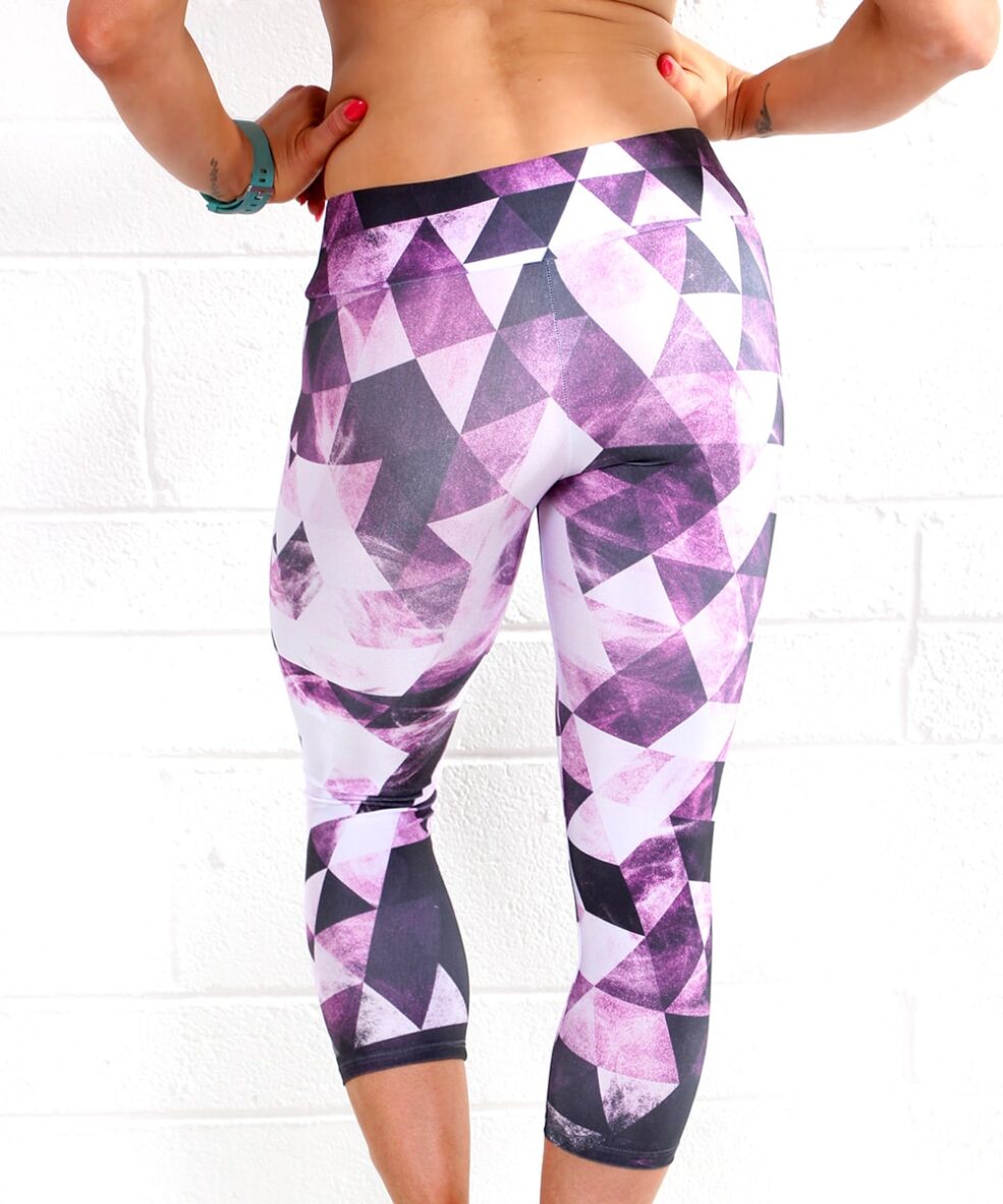Alila Active Multi Purple Crop Leggings