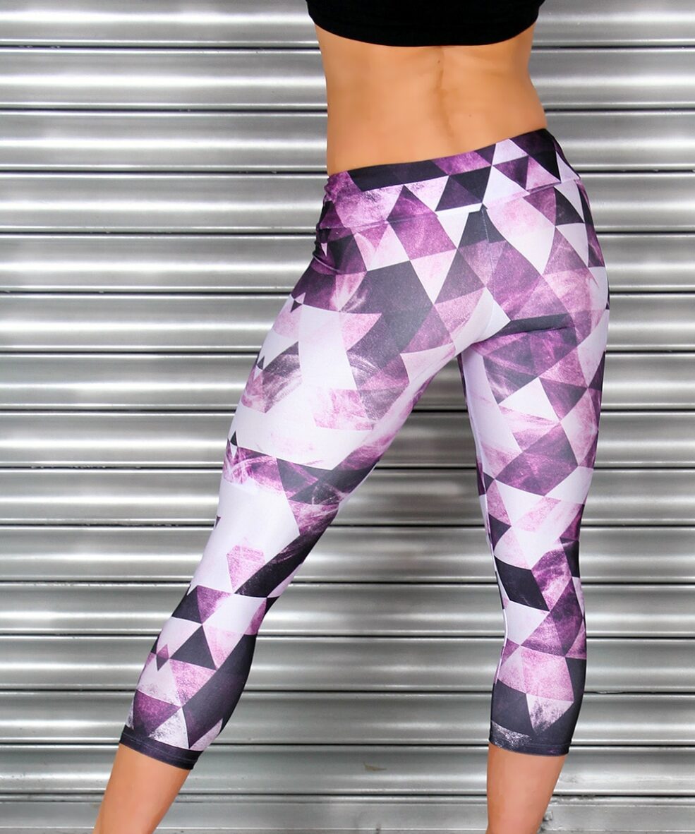 Alila Active Multi Purple Crop Leggings