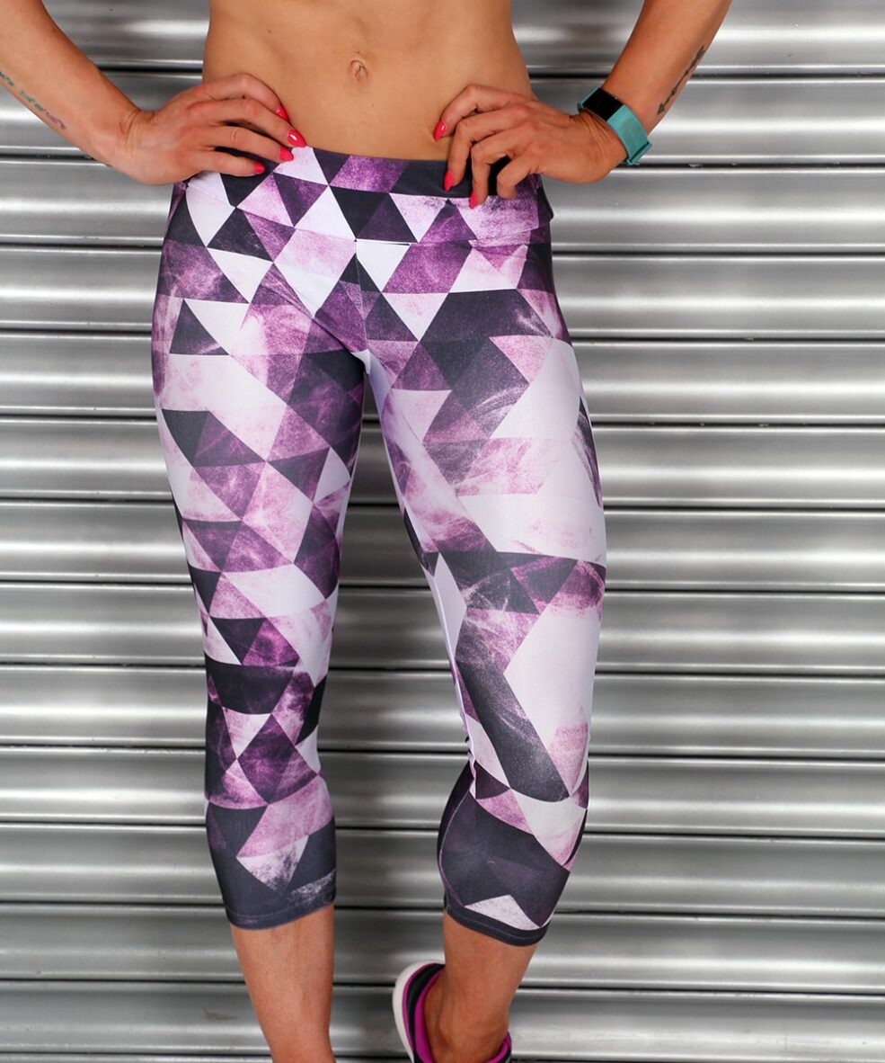 Alila Active Multi Purple Crop Leggings