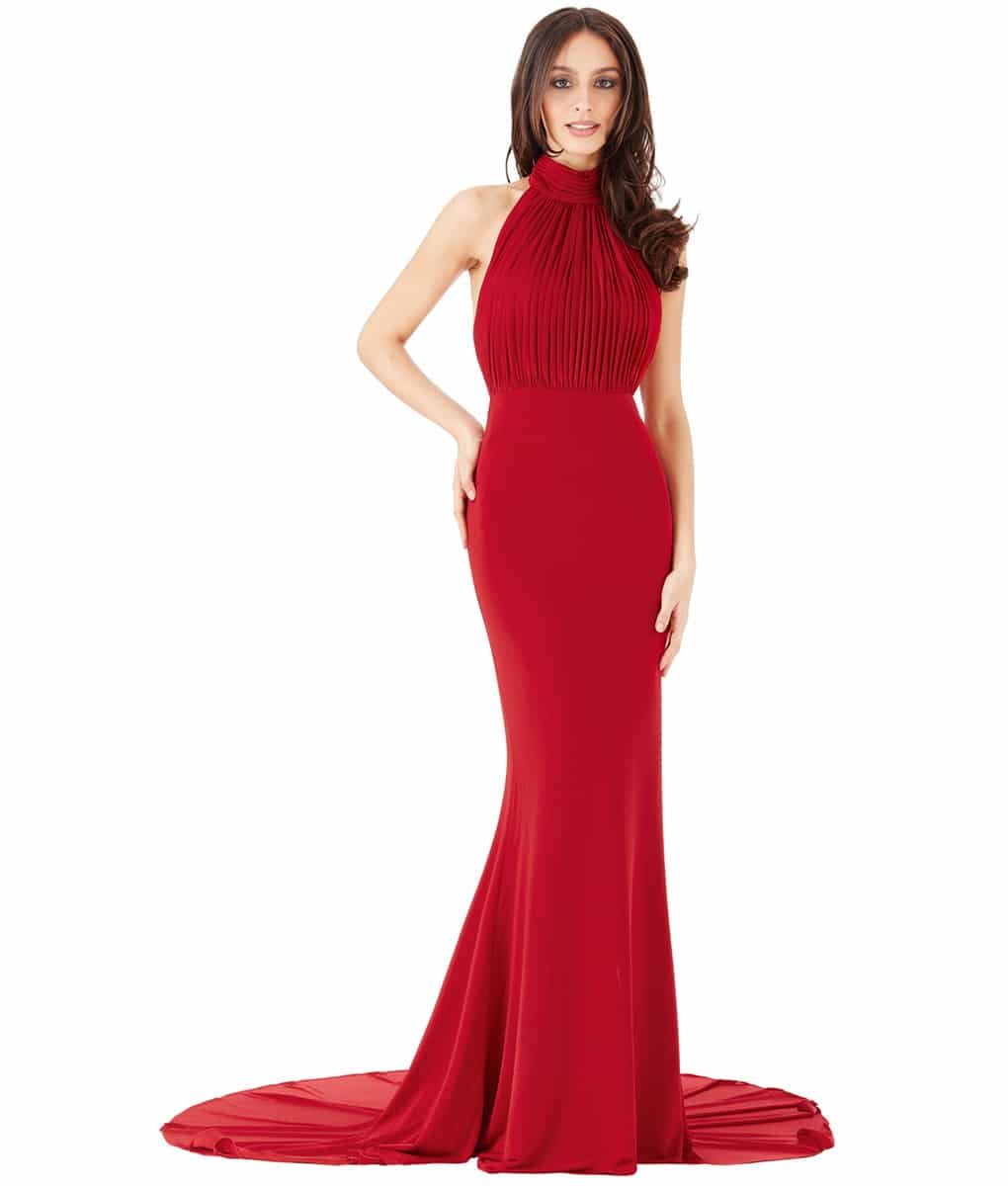 Red Halter Dress