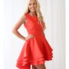 Alila Red Ruffle Mini Dress