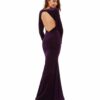 Alila Plum Velvet Gown City Goddess