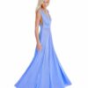 City Goddess - Pale Blue Plunge Gown - Alila