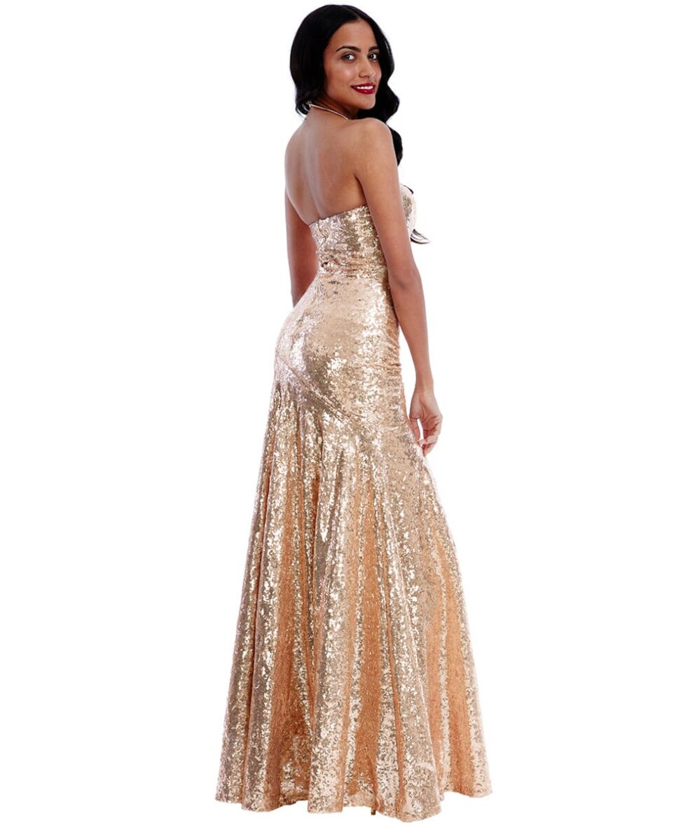 Alila-Chamagne-luxe-sequin-strapless-full-length-dress-city-goddess