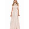 Alila-champagne-sequin-cape-and-gown-Bariano
