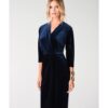 Closet London Navy Velvet Wrap Alila