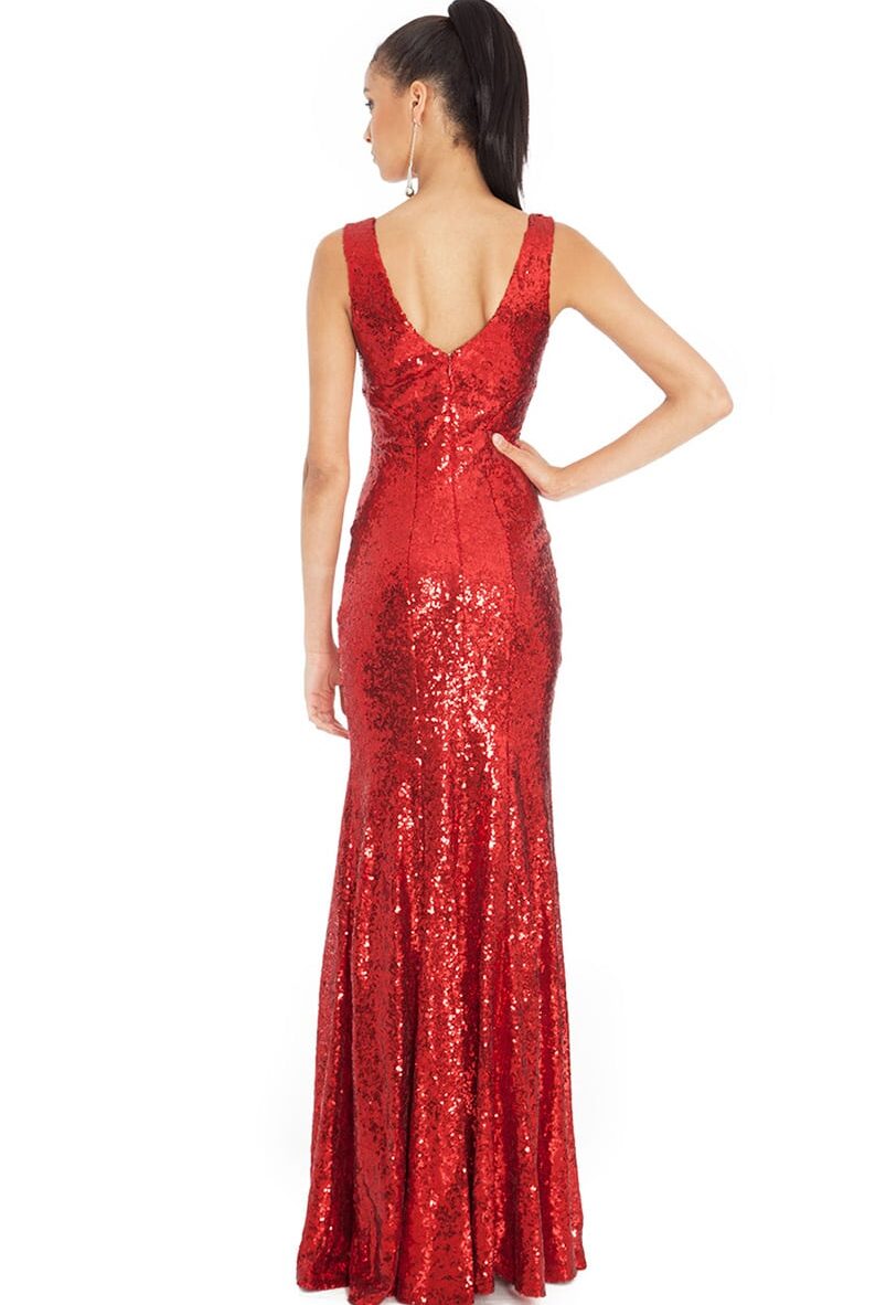 Alila City Goddess Red Luxe sequin gown