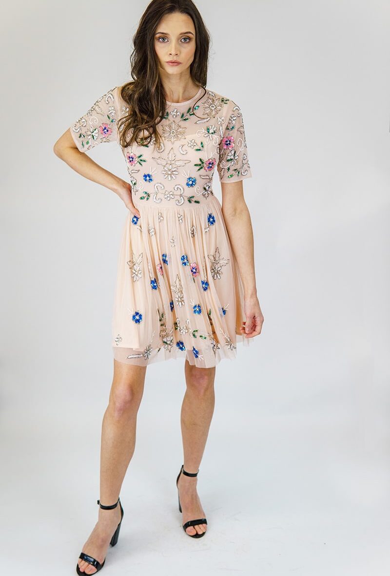Alternative view of AngelEye Pink Embellished Mini Dress