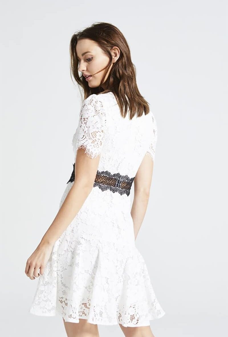 Alternative view of AngelEye Cream Lace Mini Dress