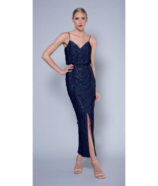 Alila-Navy-sequin-evening-dress-Lumier-Bariano