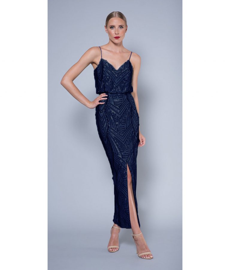 Alila-Navy-sequin-evening-dress-Lumier-Bariano