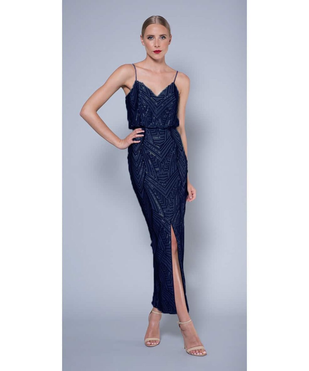 Alila-Navy-sequin-evening-dress-Lumier-Bariano