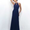 Navy Halter Neck Bridesmaids Dress By Alexia Design