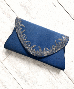 Alila-Navy-Satin-Clutch-Bag