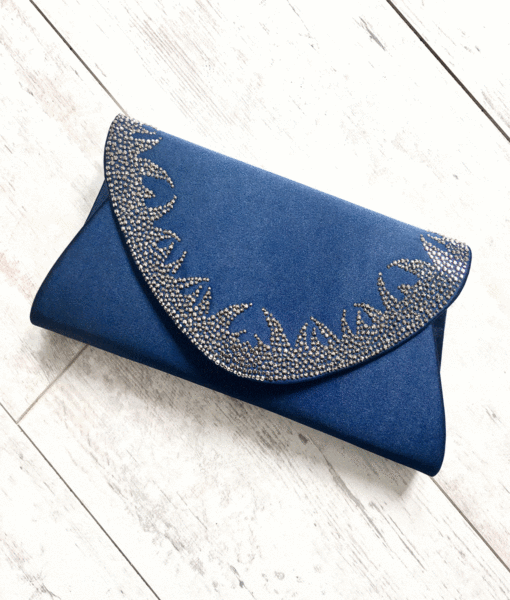 Alila-Navy-Satin-Clutch-Bag