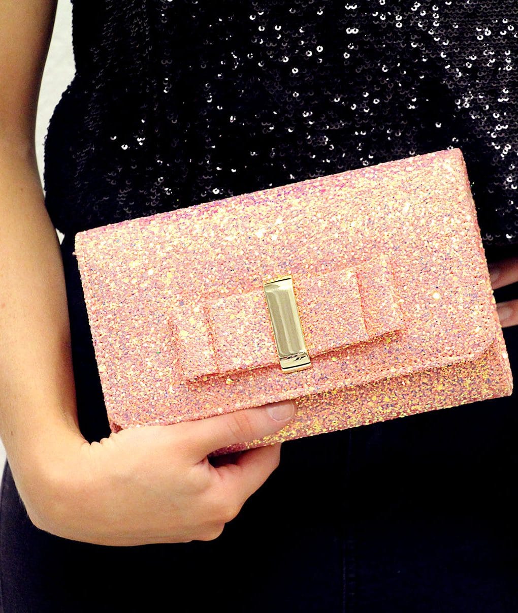 Alila-Pink-Glitter-Clutch-Bag-Mascara