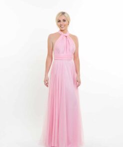 Alila-Baby-Pink-Tulle-Multiway-Bridesmaids-Dress-Goddess-By-Nature
