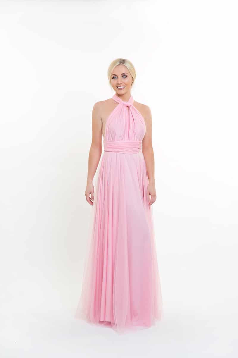 blush pink multiway bridesmaid dress