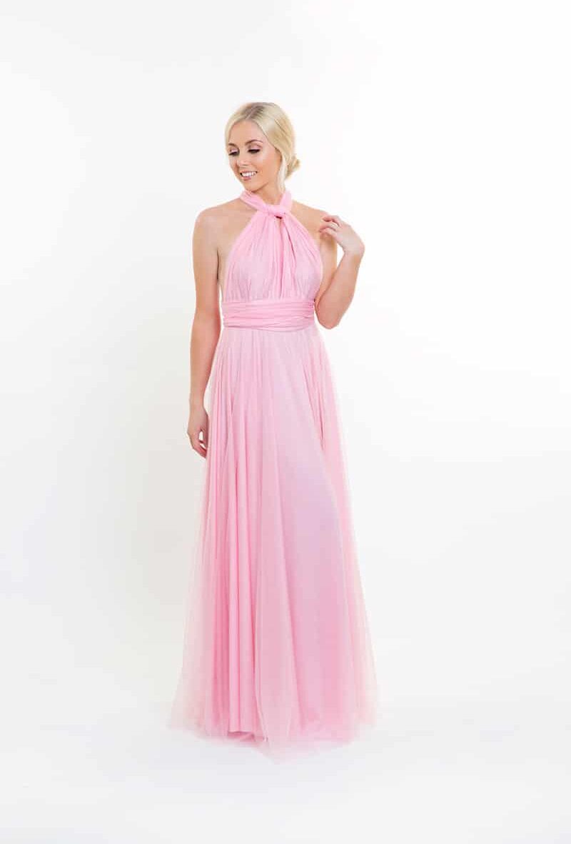 Alila-Blushing-Pink-Tulle-Multiway-Bridesmaids-Dress-Goddess-By-Nature