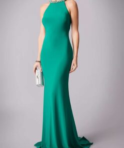 Alila-Dream-Green-Backless-Debs-Dress-Mascara