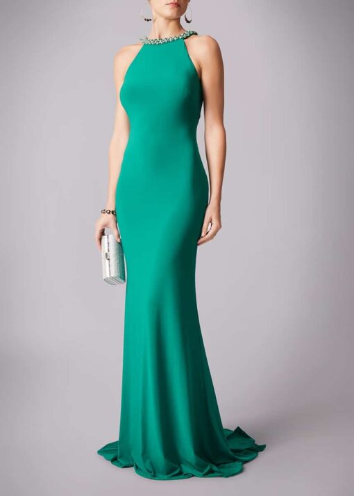 Alila-Dream-Green-Backless-Debs-Dress-Mascara