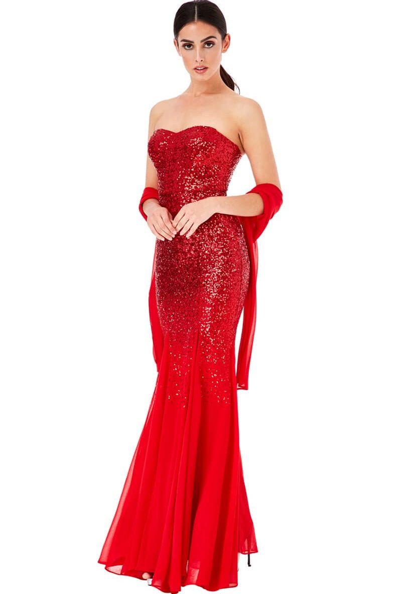 Alila-Red-Sequins-Strapless-Debs-Dresses-Dublin-City-Goddess