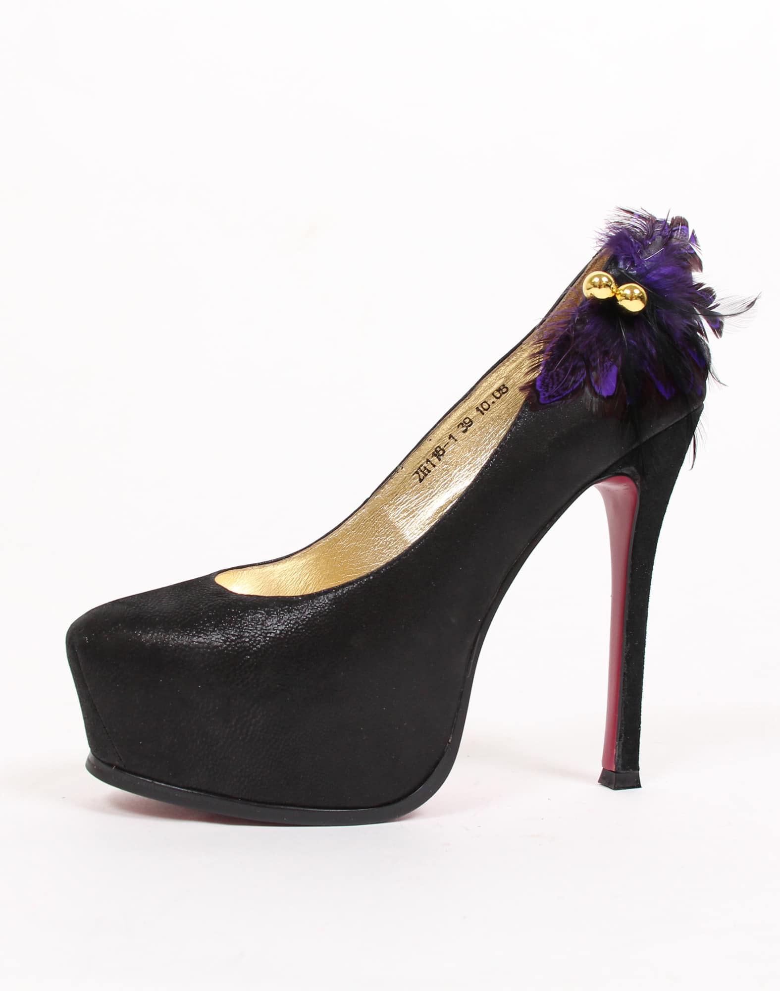 Minette - Black Platform heels with 
