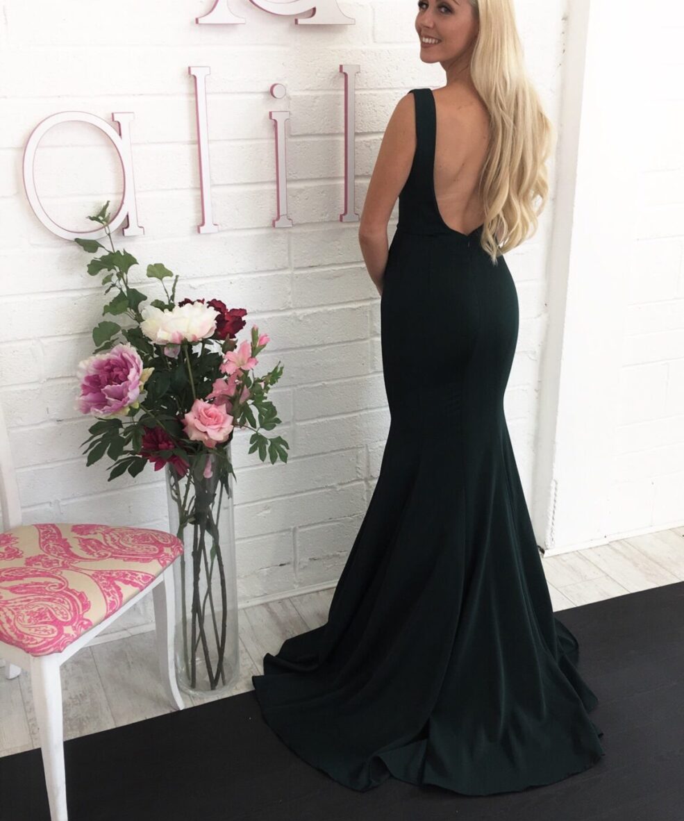 Gino-Cerruti-Hunter-Green-Debs-Dress-Alila