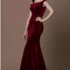 Gino Cerrutti Red Velvet Gown