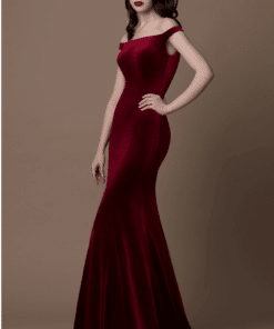 Gino Cerrutti Red Velvet Gown